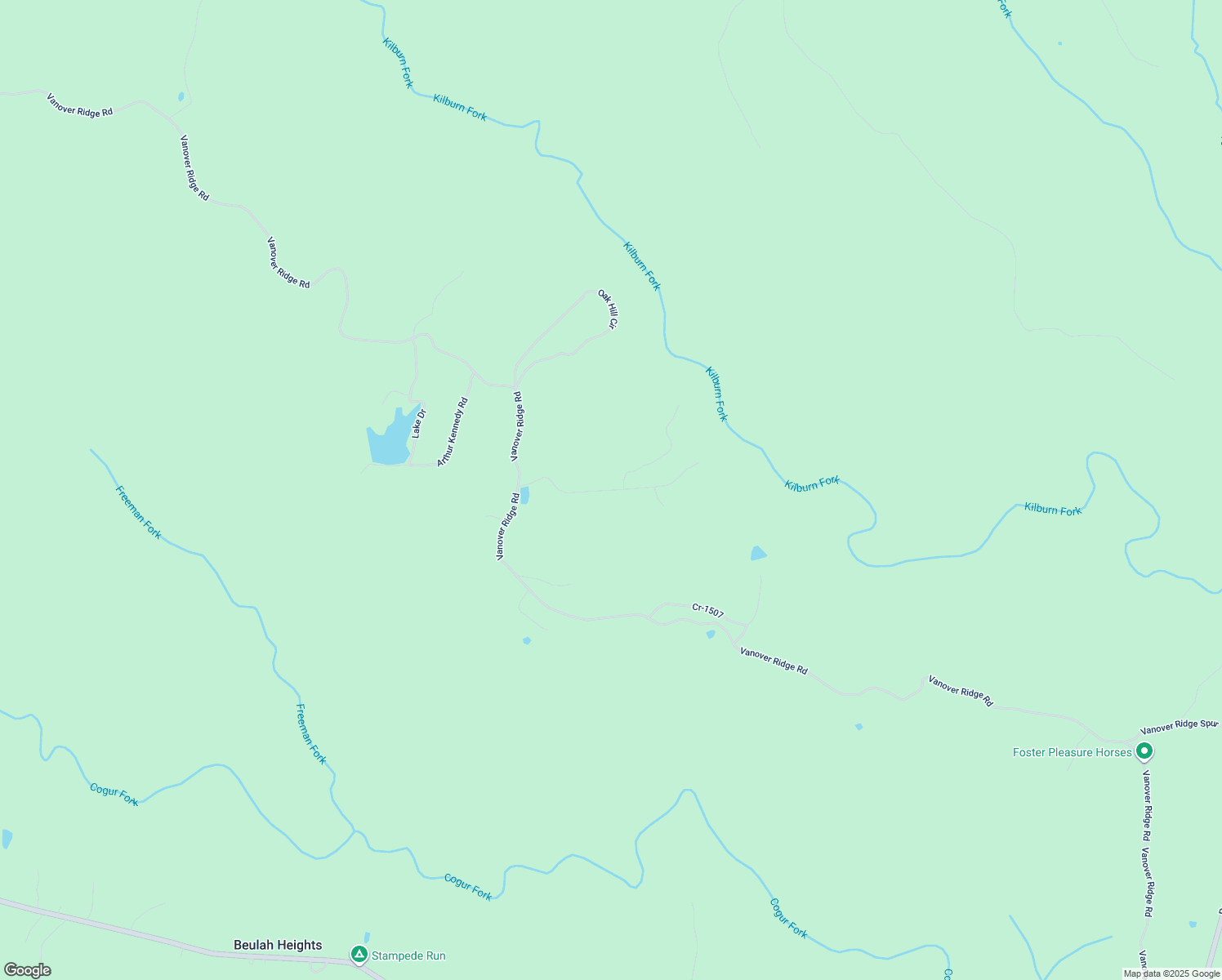map of restaurants, bars, coffee shops, grocery stores, and more near White Pine Drive in McCreary County