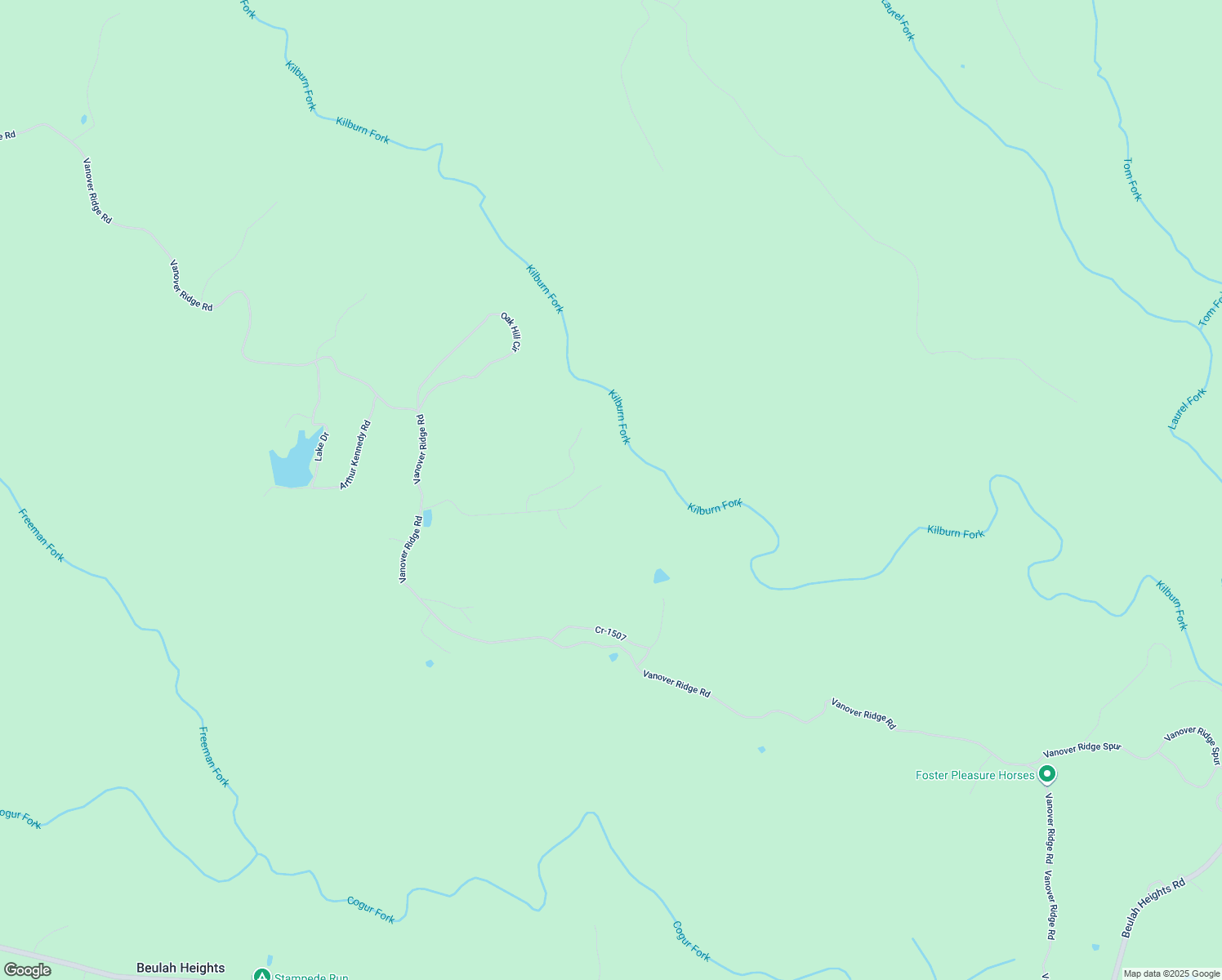 map of restaurants, bars, coffee shops, grocery stores, and more near White Pine Drive in Parkers Lake