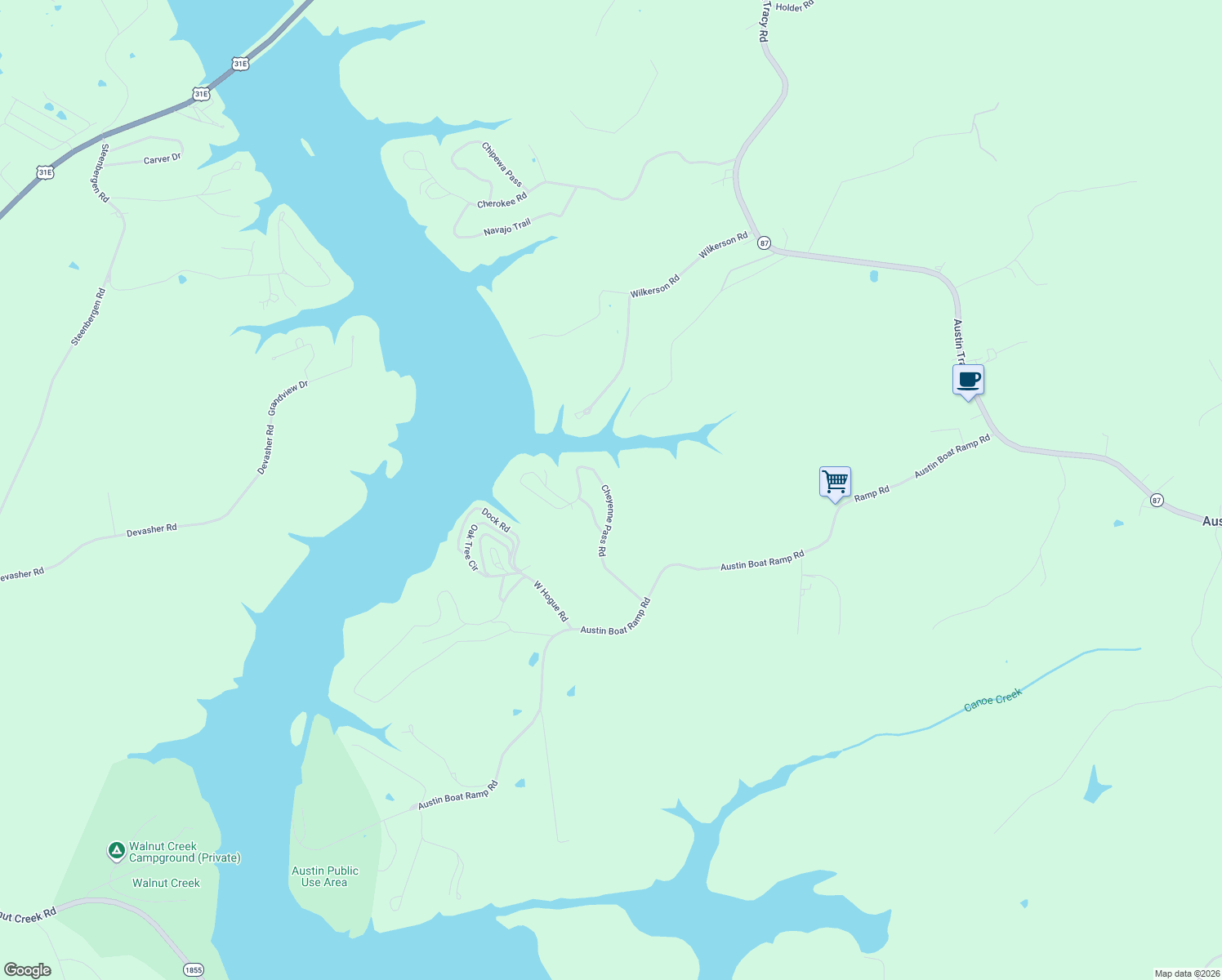 map of restaurants, bars, coffee shops, grocery stores, and more near 300-598 Cheyenne Pass Road in Austin
