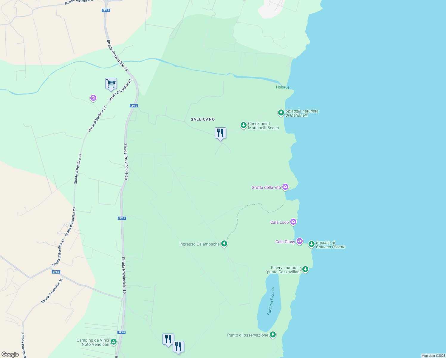 map of restaurants, bars, coffee shops, grocery stores, and more near in Free municipal consortium of Syracuse