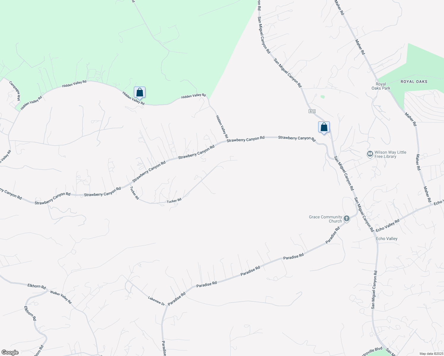 map of restaurants, bars, coffee shops, grocery stores, and more near 216 Tucker Road in Prunedale