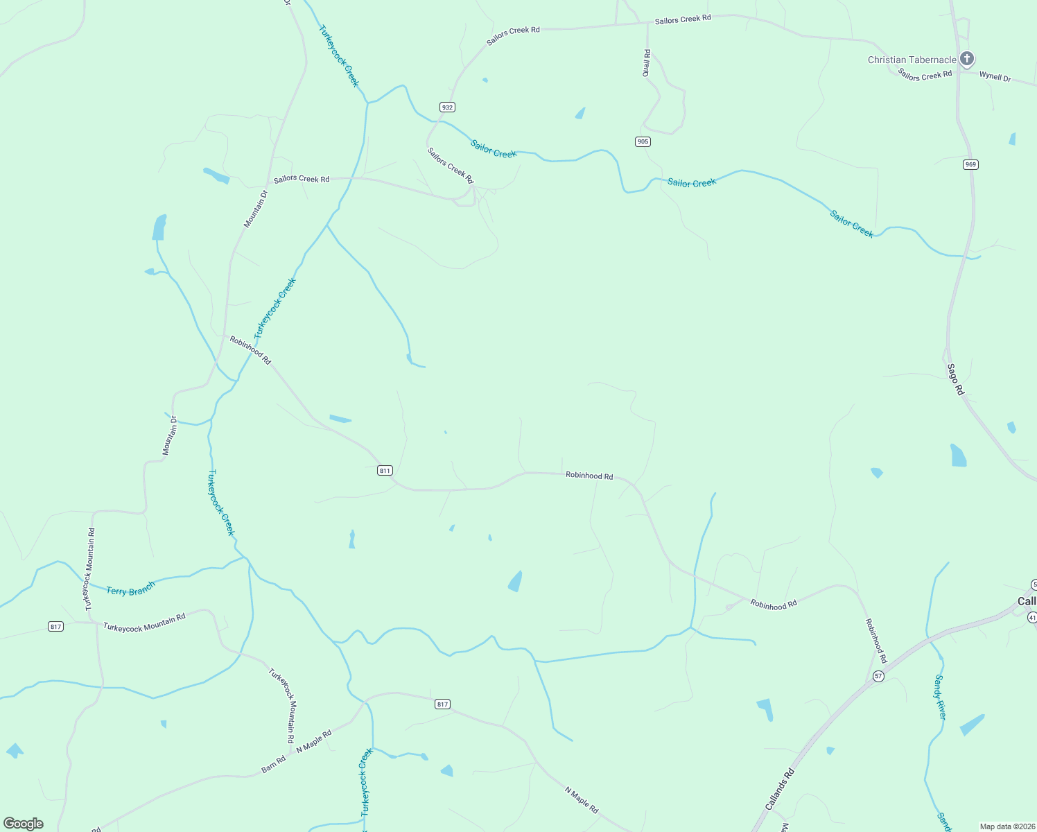 map of restaurants, bars, coffee shops, grocery stores, and more near 1860 Robinhood Road in Callands