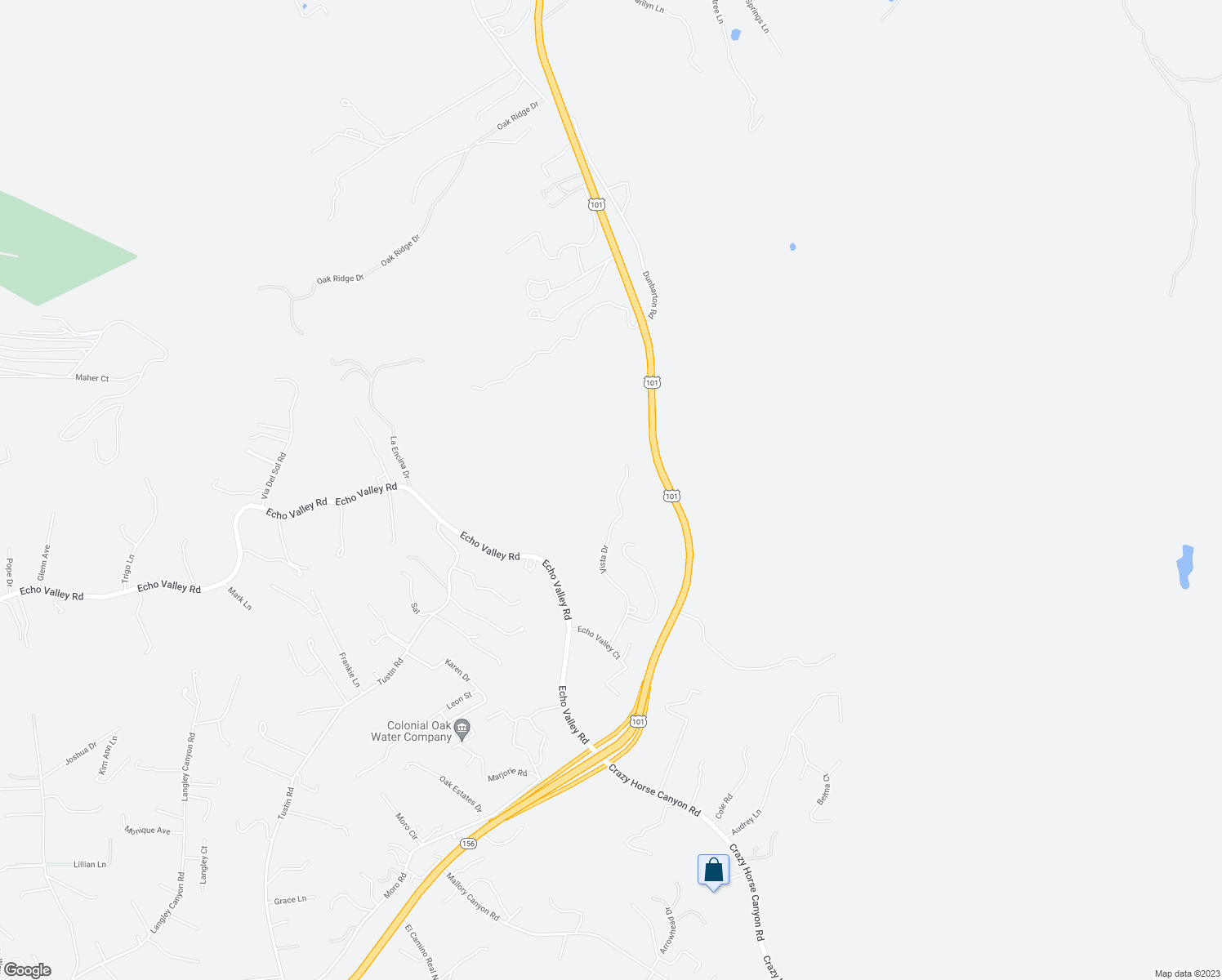 map of restaurants, bars, coffee shops, grocery stores, and more near 59 Vista Drive in Salinas