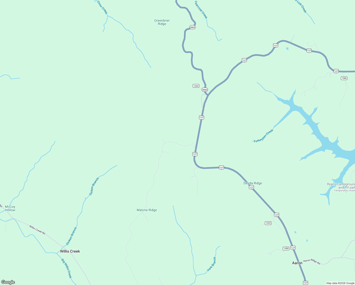 map of restaurants, bars, coffee shops, grocery stores, and more near 240 Malone Ridge Road in Highway