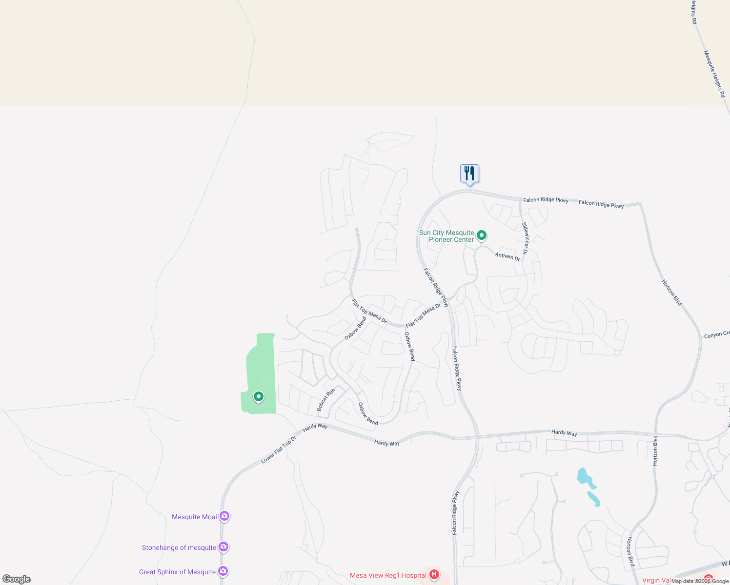 map of restaurants, bars, coffee shops, grocery stores, and more near 1427 Wheelwright Court in Mesquite