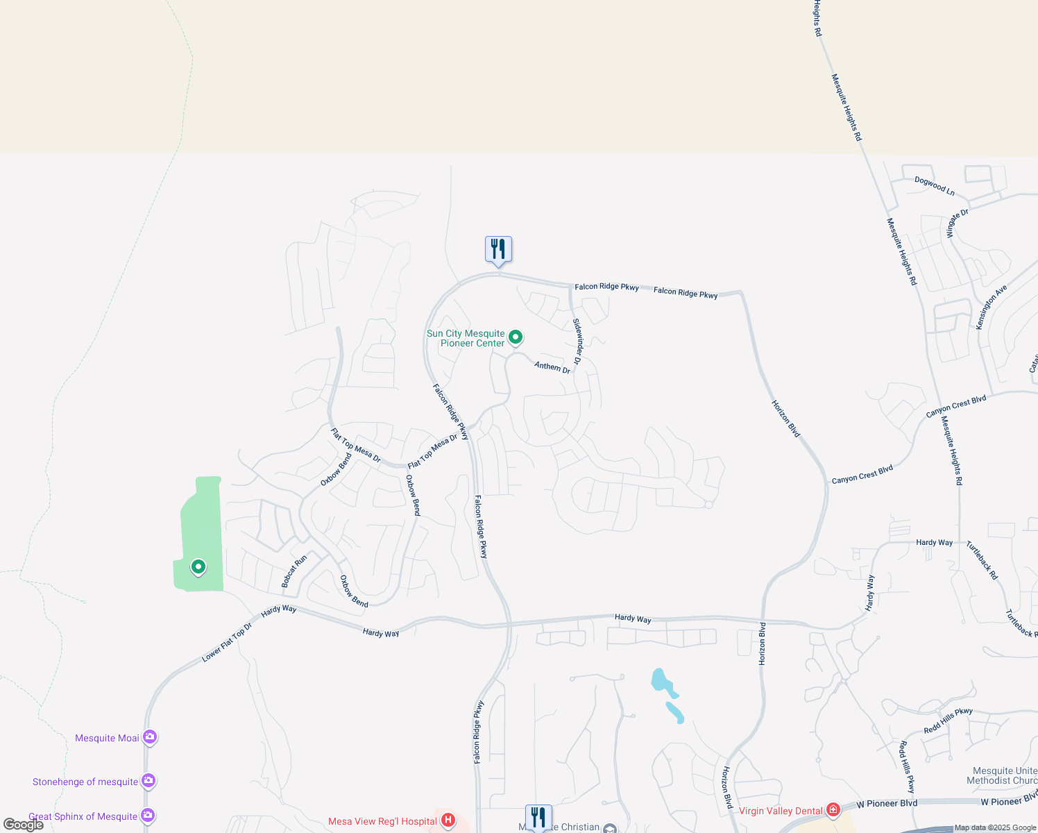 map of restaurants, bars, coffee shops, grocery stores, and more near 1221 Tortoise Ridge in Mesquite