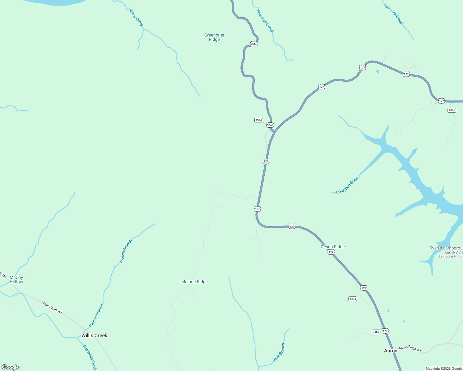 map of restaurants, bars, coffee shops, grocery stores, and more near 240 Malone Ridge Road in Highway