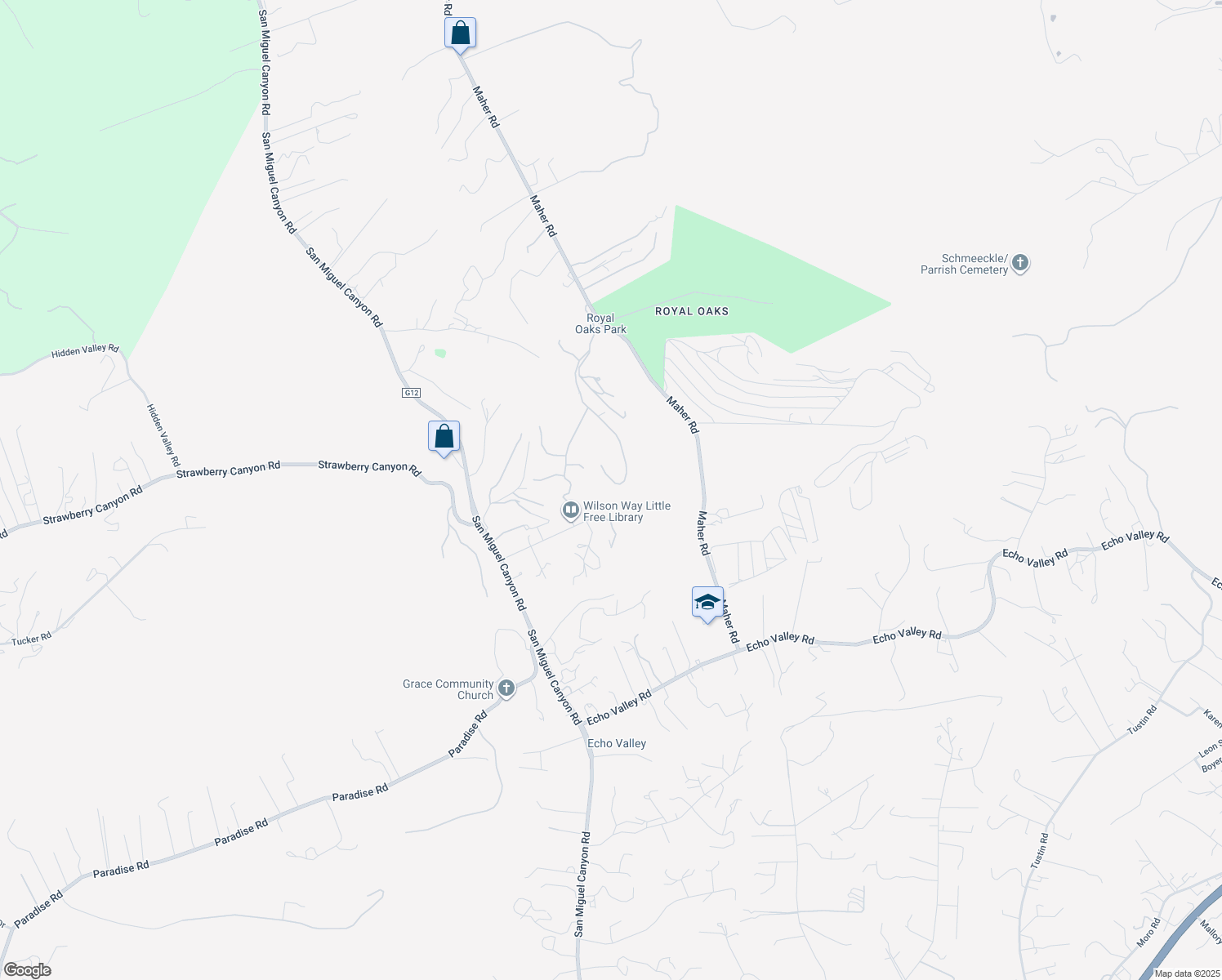map of restaurants, bars, coffee shops, grocery stores, and more near 17160 Wilson Way in Prunedale