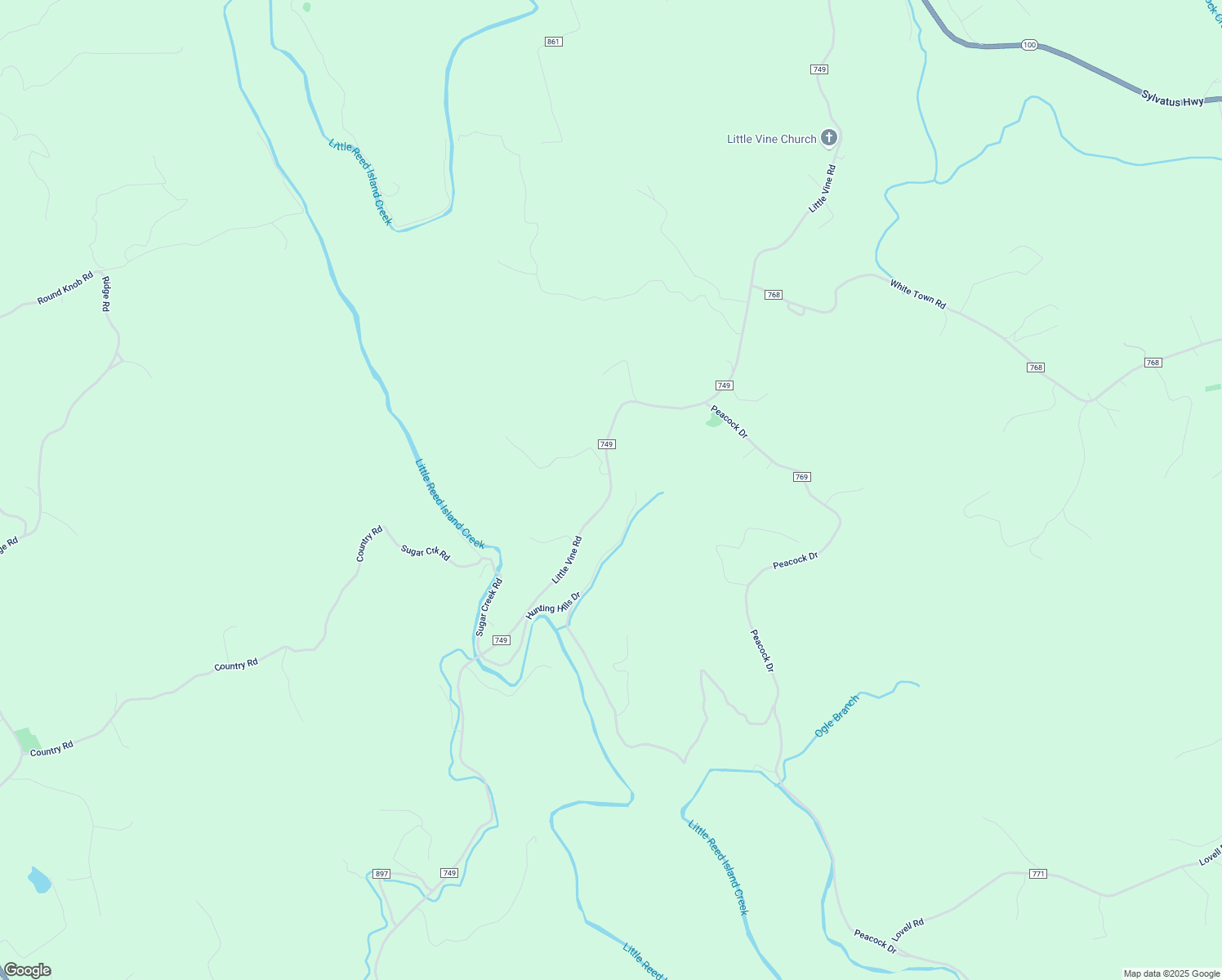 map of restaurants, bars, coffee shops, grocery stores, and more near Little Vine Road in Carroll County