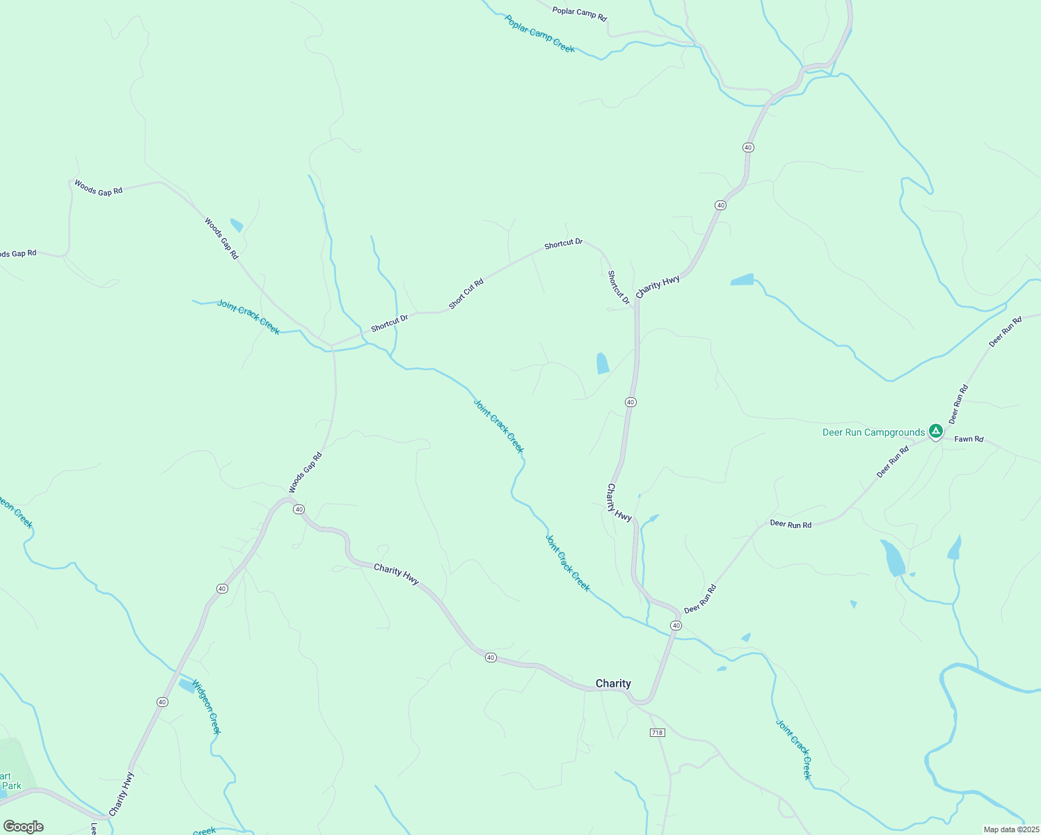 map of restaurants, bars, coffee shops, grocery stores, and more near 613 Idlewild Lane in Woolwine