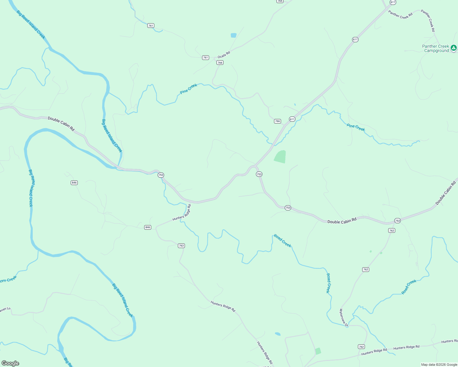 map of restaurants, bars, coffee shops, grocery stores, and more near Double Cabin Road in Hillsville