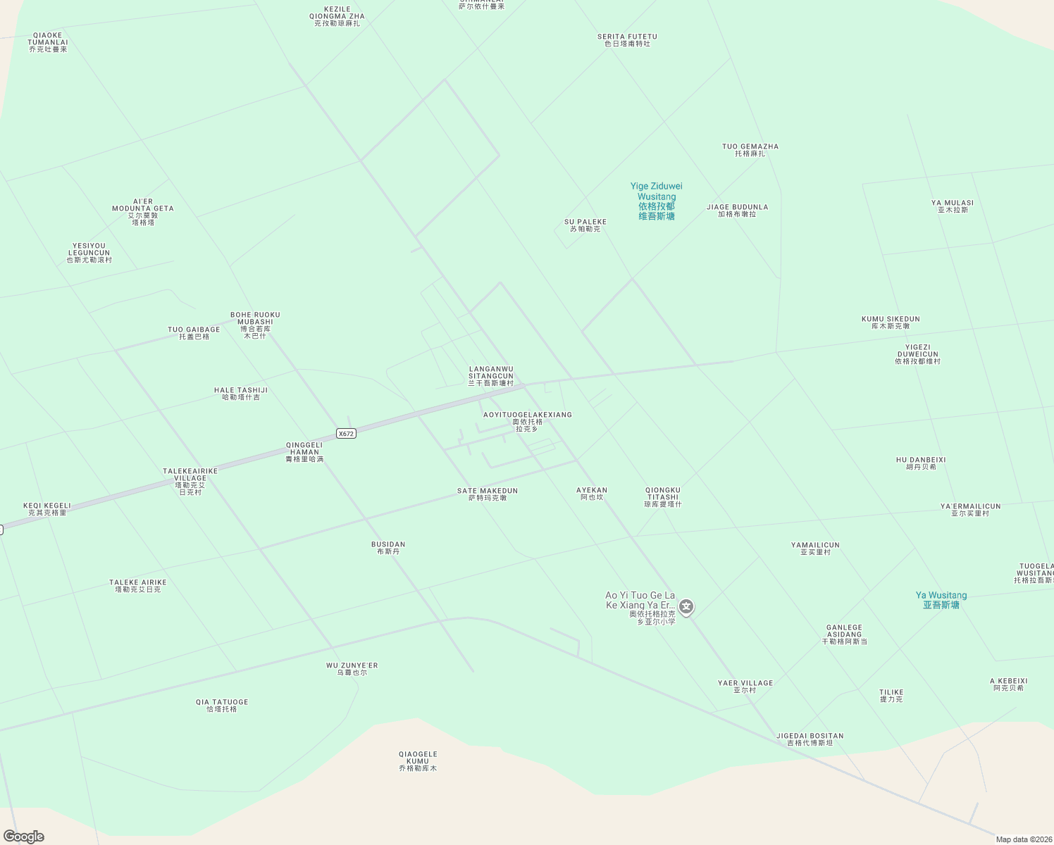 map of restaurants, bars, coffee shops, grocery stores, and more near in Hotan Prefecture