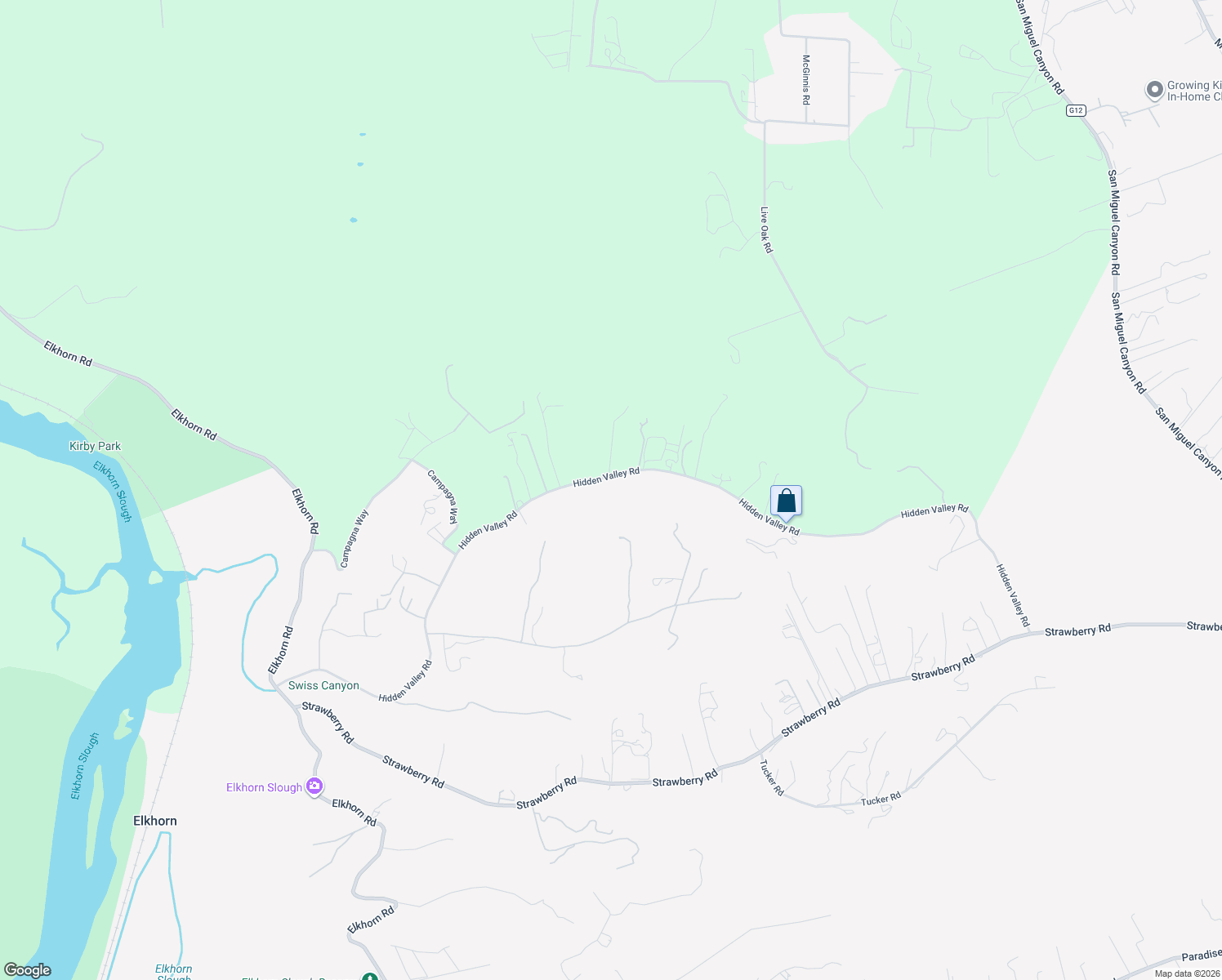 map of restaurants, bars, coffee shops, grocery stores, and more near 280 Hidden Valley Road in Prunedale