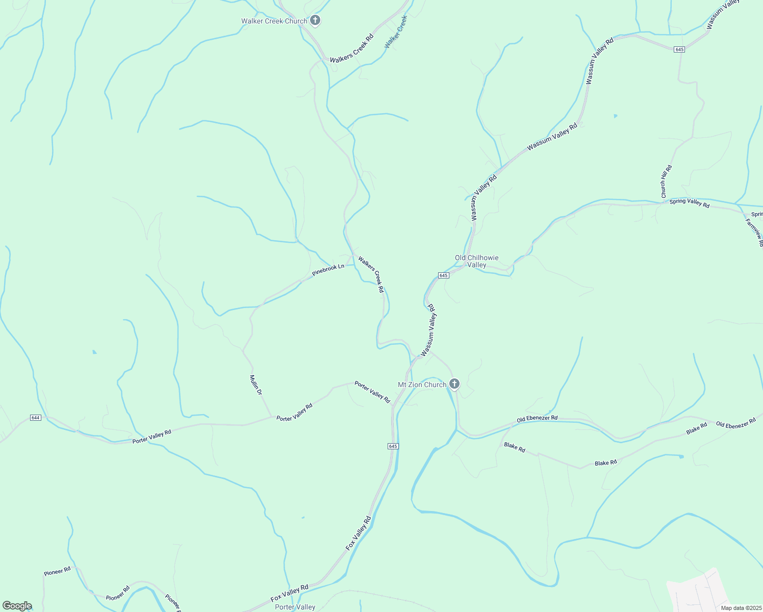 map of restaurants, bars, coffee shops, grocery stores, and more near 3367 Walkers Creek Road in Marion