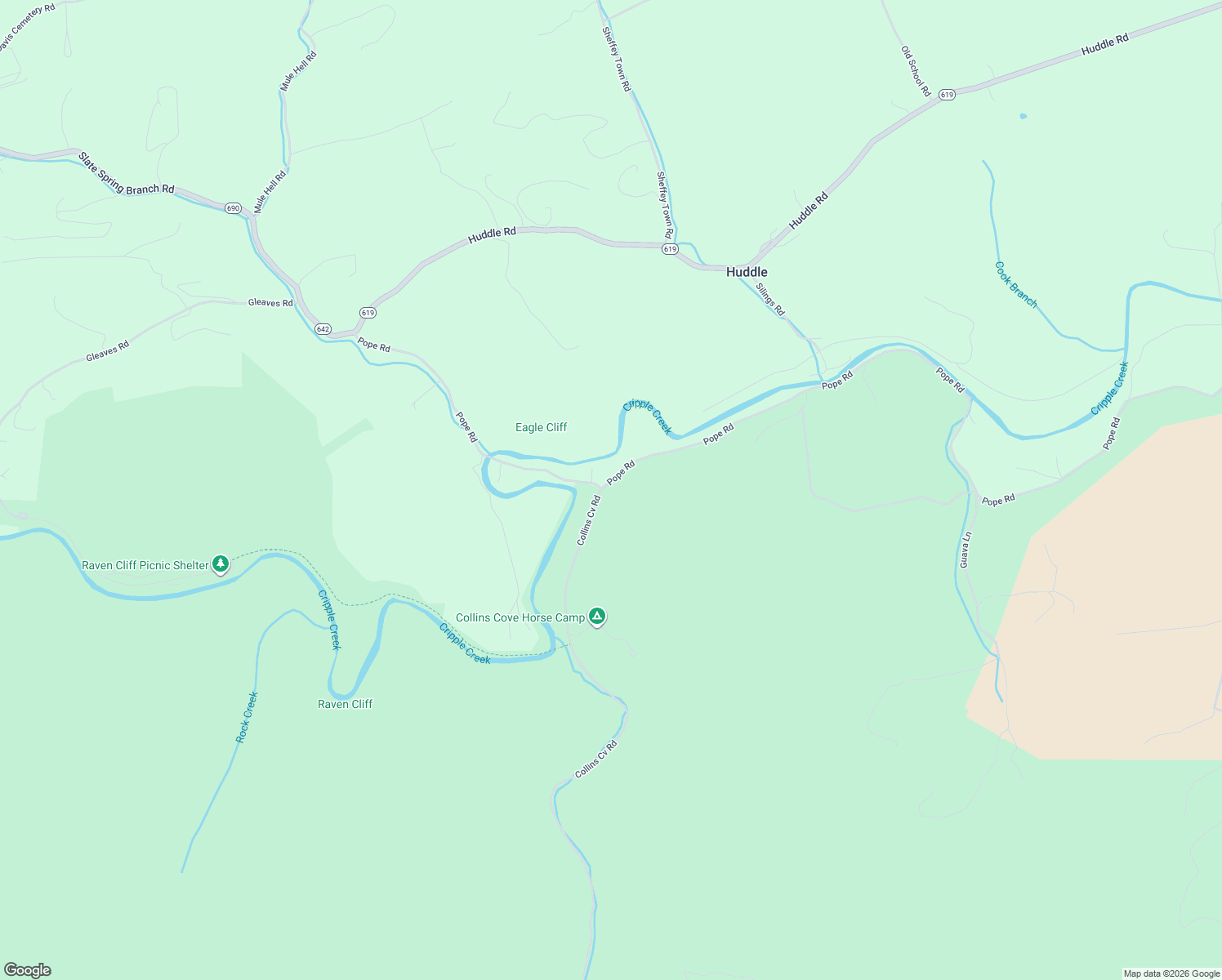 map of restaurants, bars, coffee shops, grocery stores, and more near Pope Road in Ivanhoe