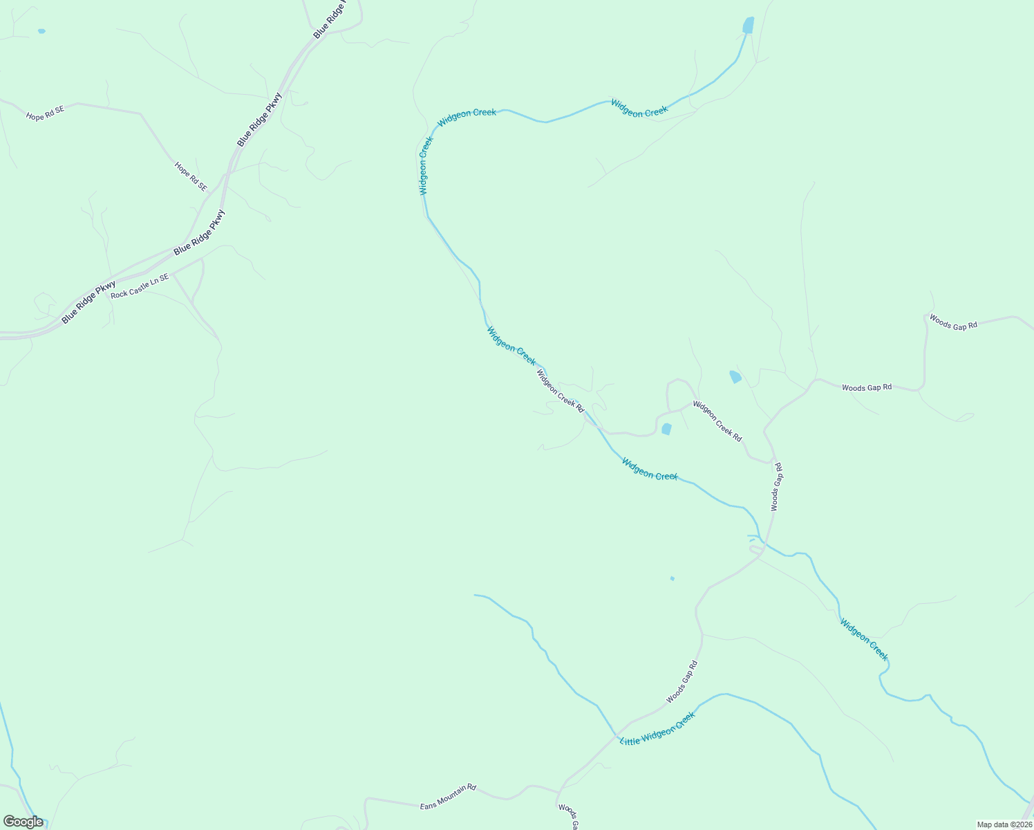 map of restaurants, bars, coffee shops, grocery stores, and more near 939 Widgeon Creek Road in Woolwine