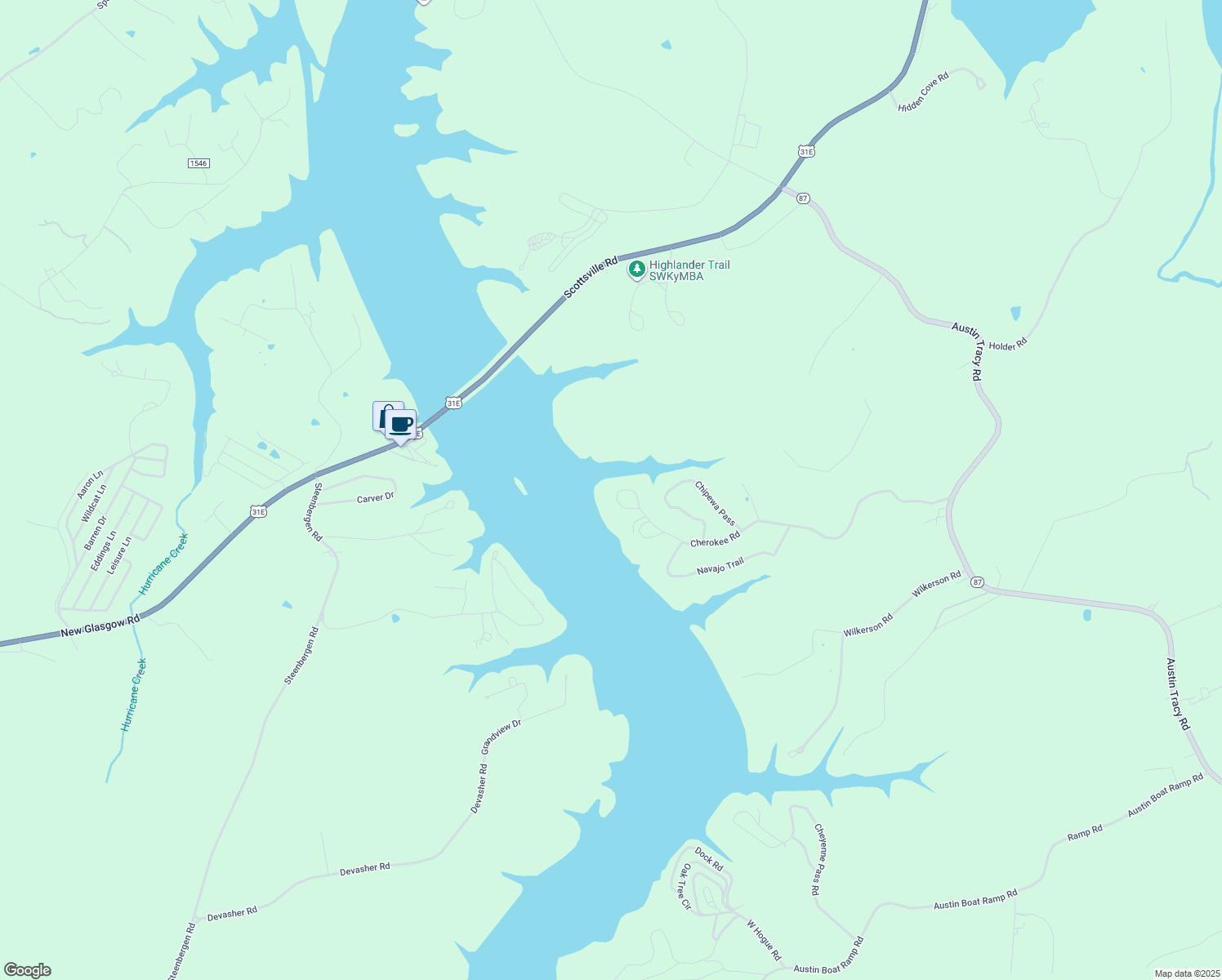 map of restaurants, bars, coffee shops, grocery stores, and more near 1018 Comanche Circle in Lucas