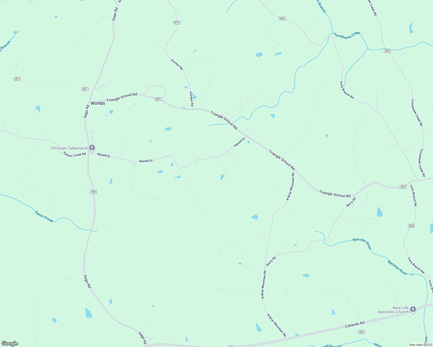 map of restaurants, bars, coffee shops, grocery stores, and more near 429 Wynell Drive in Callands