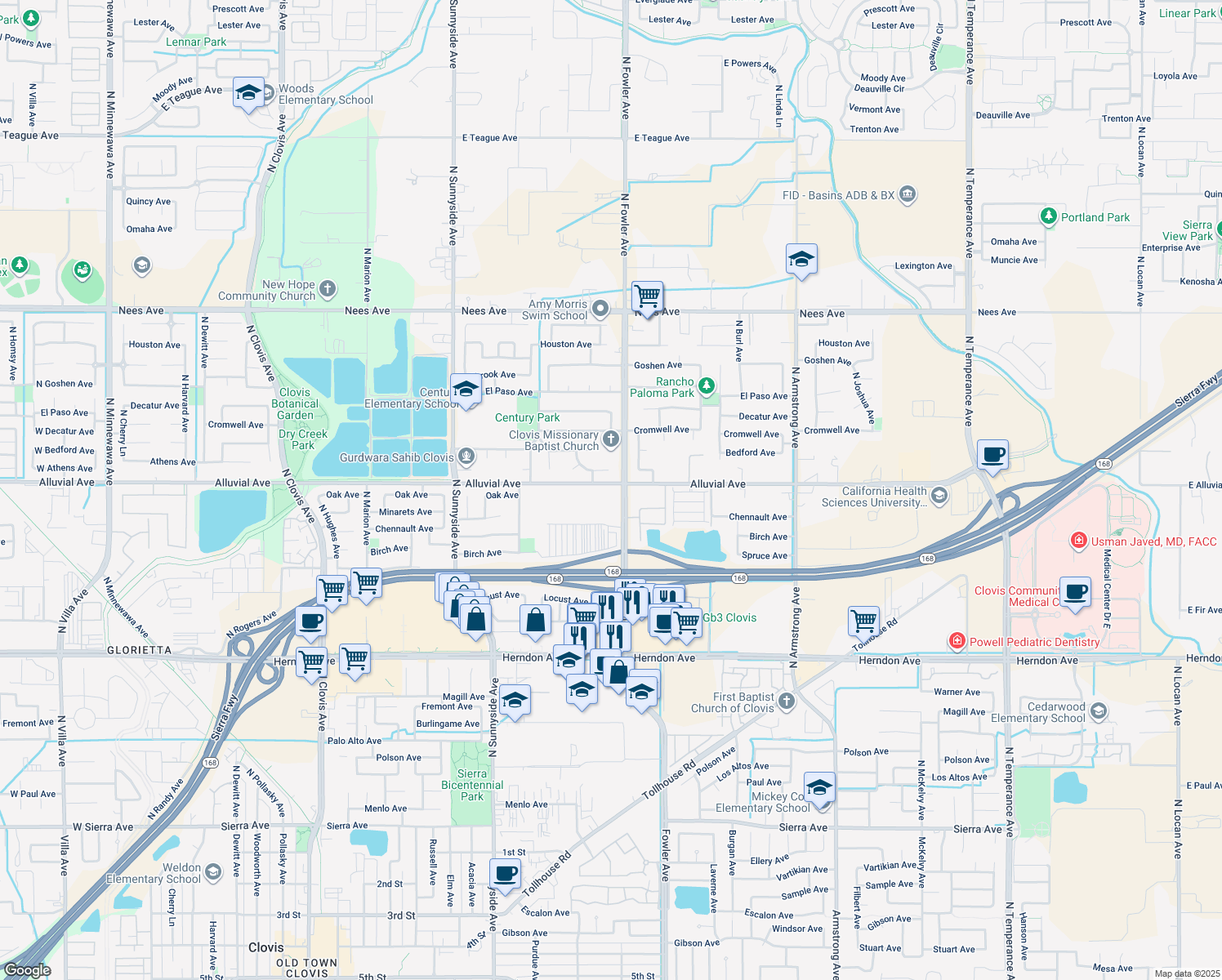 1650 Alluvial Avenue, Clovis CA Walk Score
