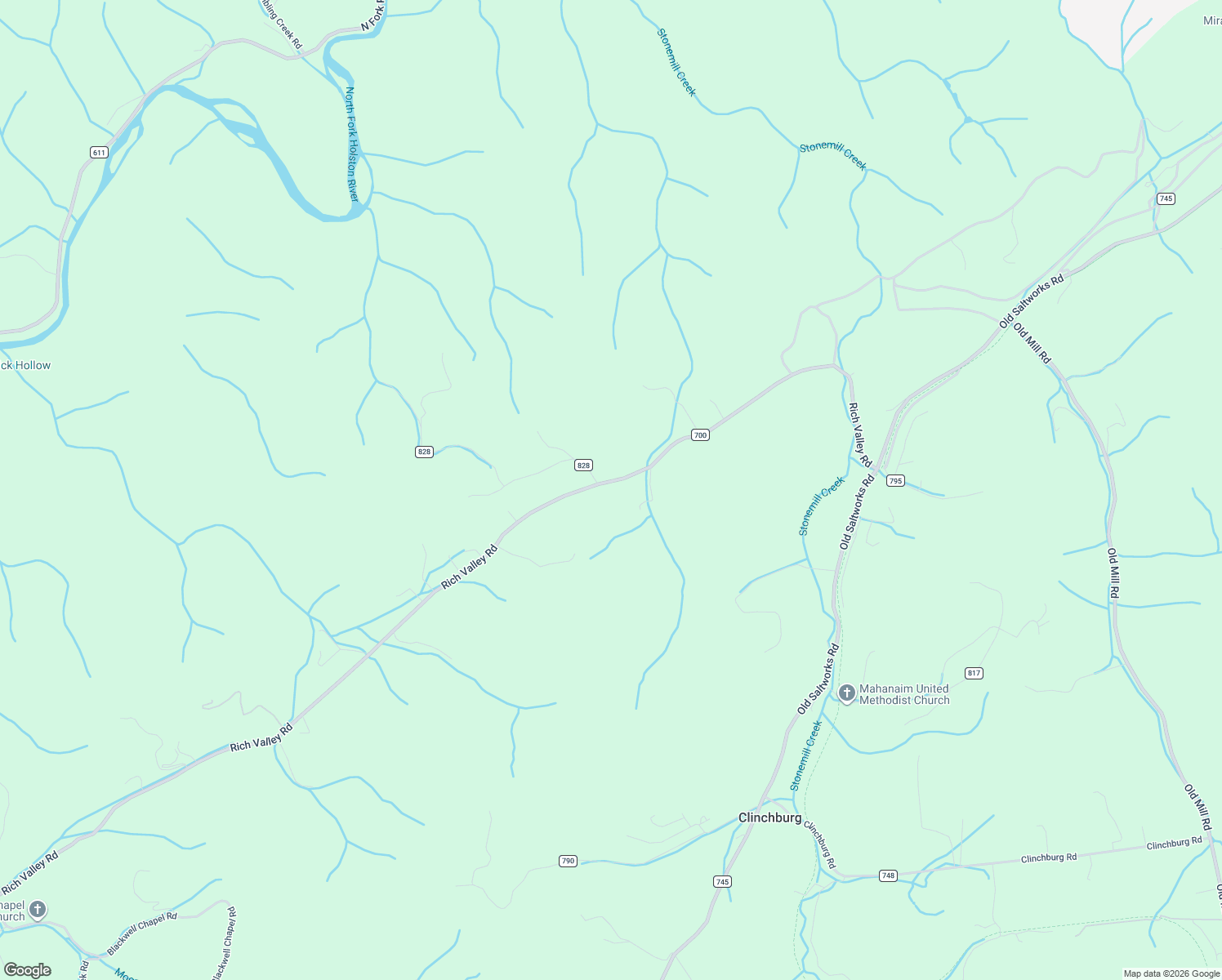 map of restaurants, bars, coffee shops, grocery stores, and more near 31284 Rich Valley Road in Meadowview