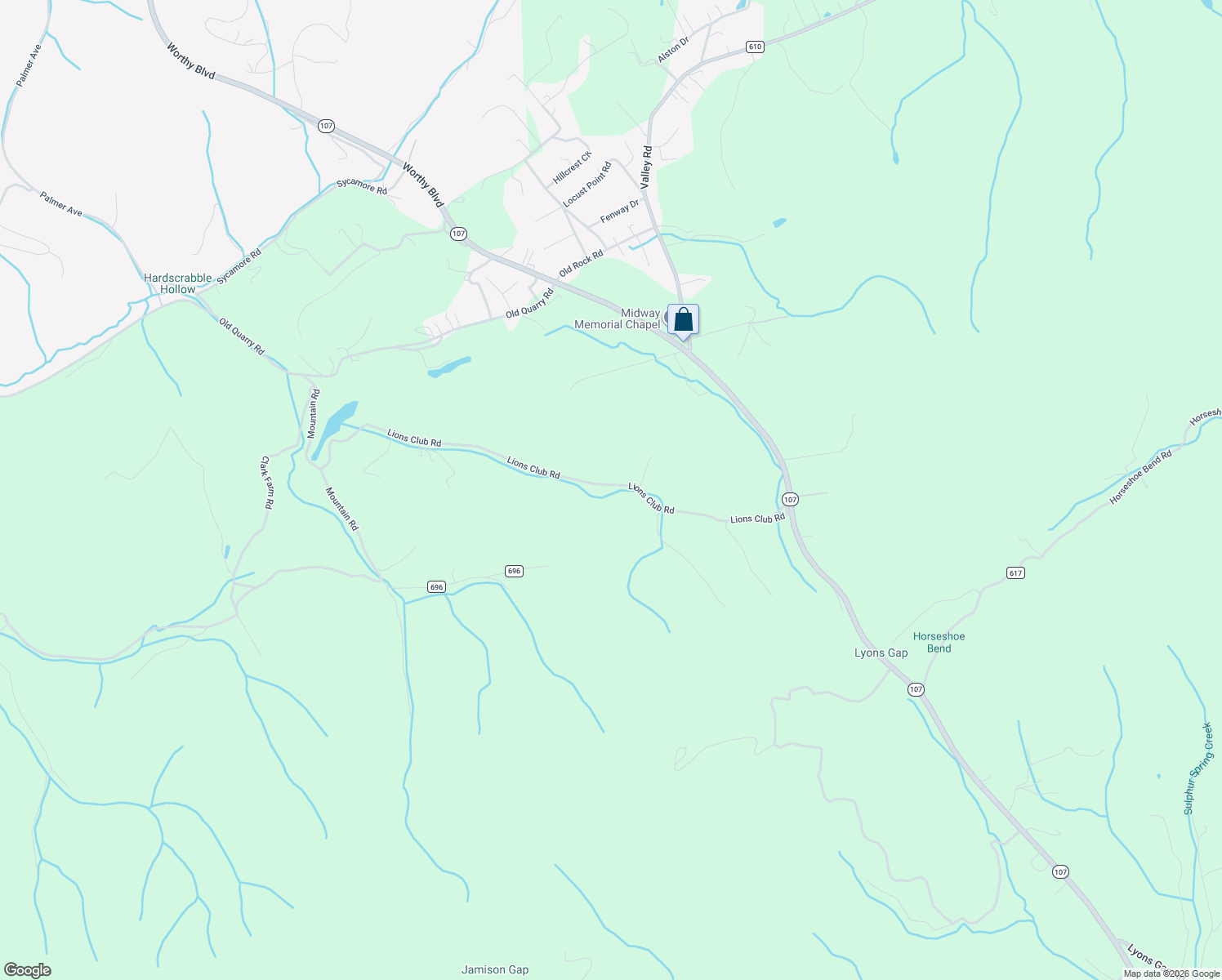 map of restaurants, bars, coffee shops, grocery stores, and more near 335 Lions Club Road in Saltville