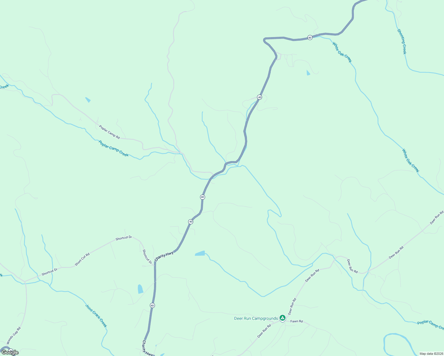 map of restaurants, bars, coffee shops, grocery stores, and more near 8214 Charity Highway in Ferrum