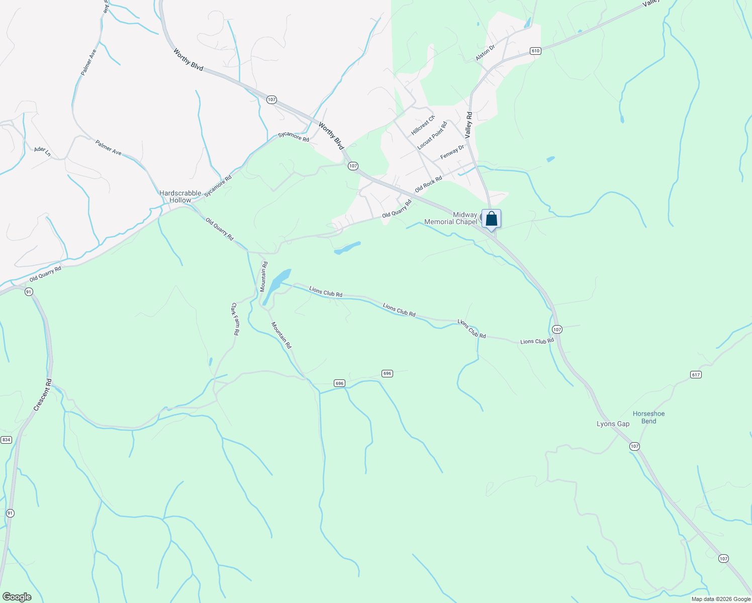 map of restaurants, bars, coffee shops, grocery stores, and more near 551 Lions Club Road in Saltville