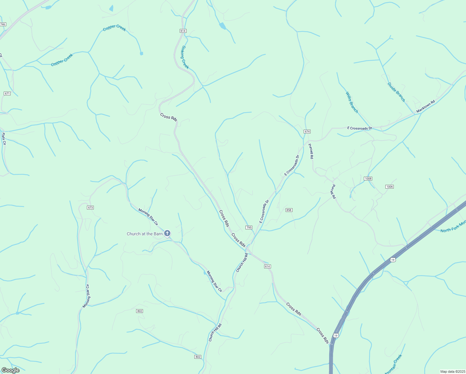 map of restaurants, bars, coffee shops, grocery stores, and more near County Road 795 in Russell County