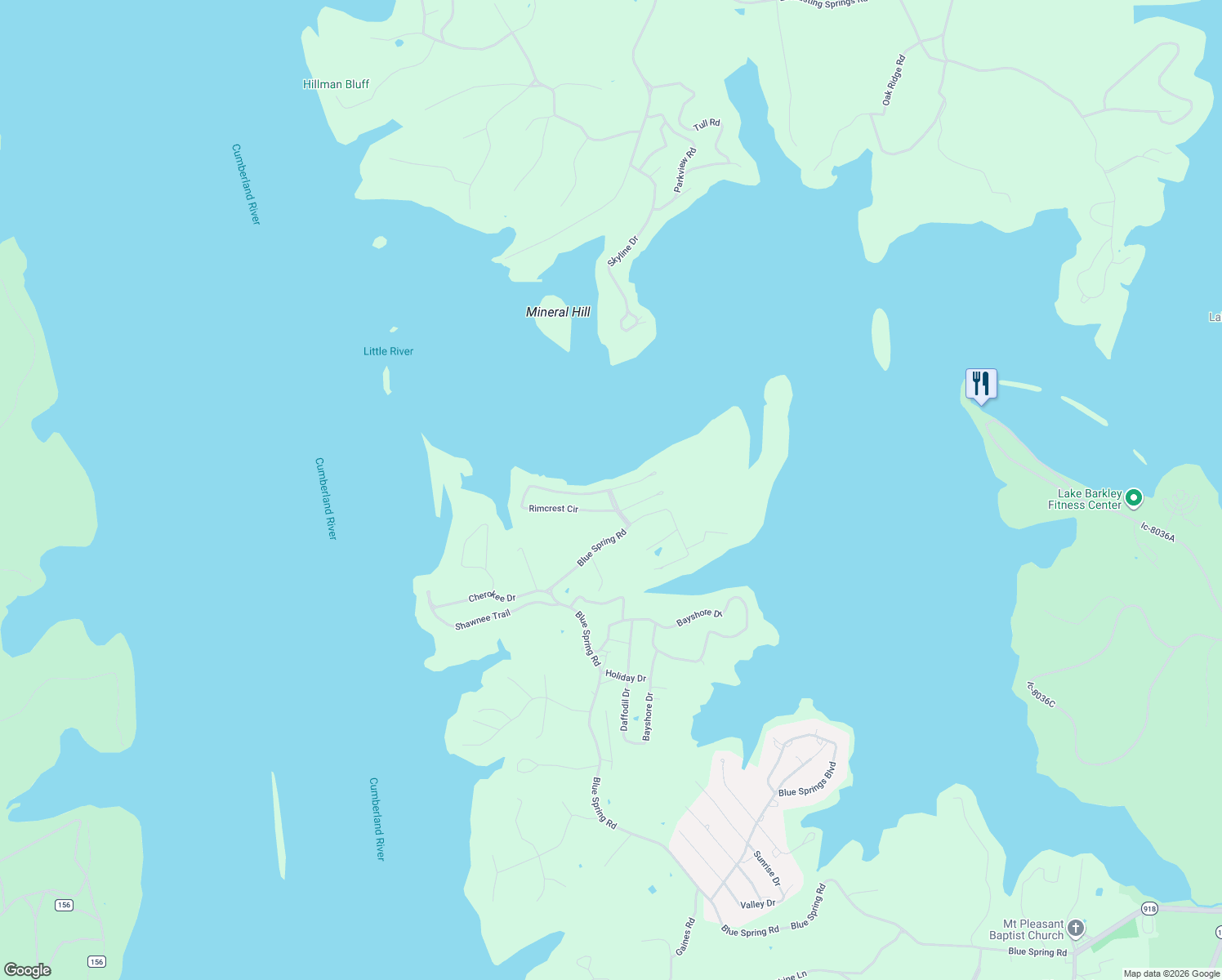 map of restaurants, bars, coffee shops, grocery stores, and more near 5 Cheekwood Lane in Cadiz
