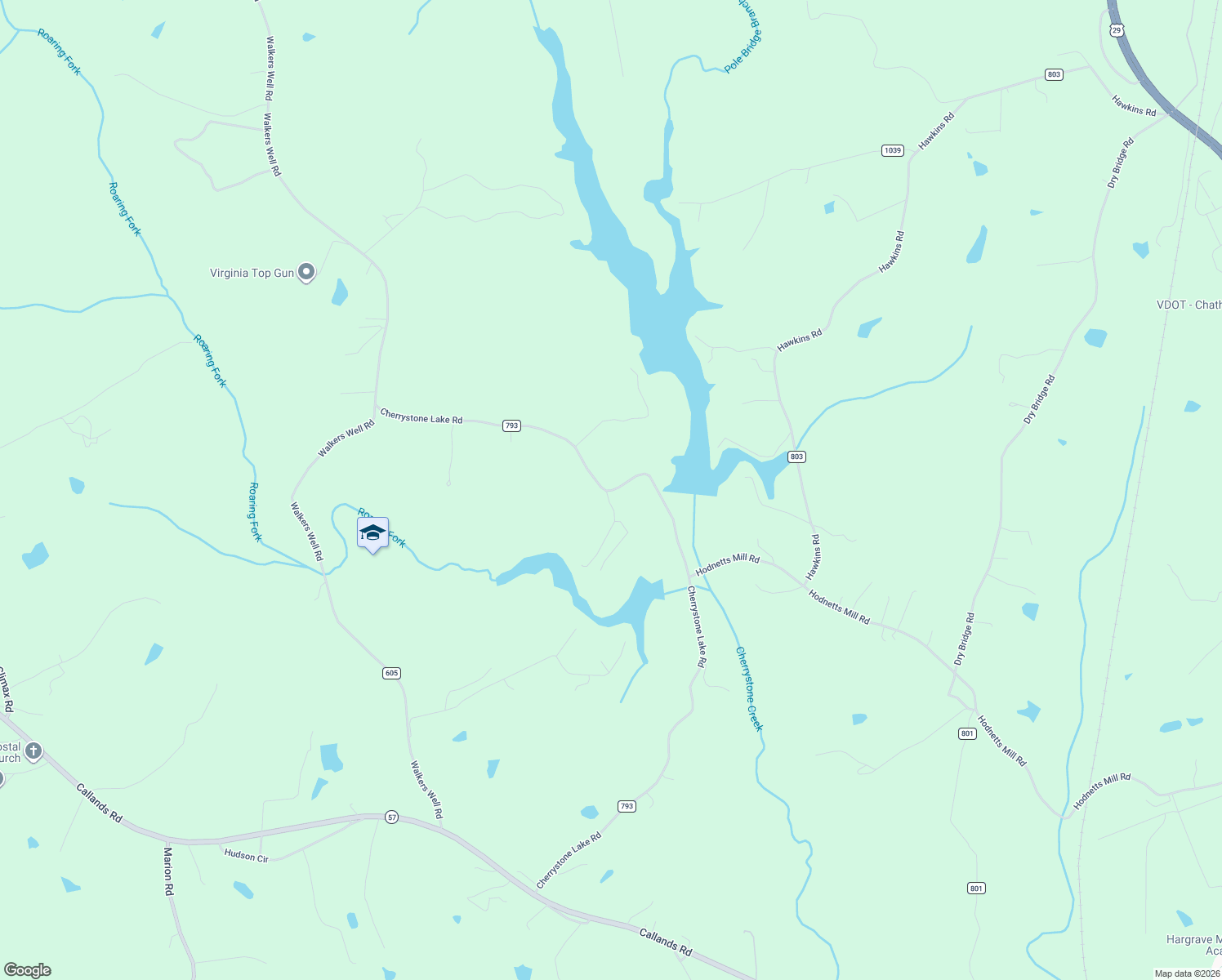 map of restaurants, bars, coffee shops, grocery stores, and more near 1848 County Road 793 in Chatham