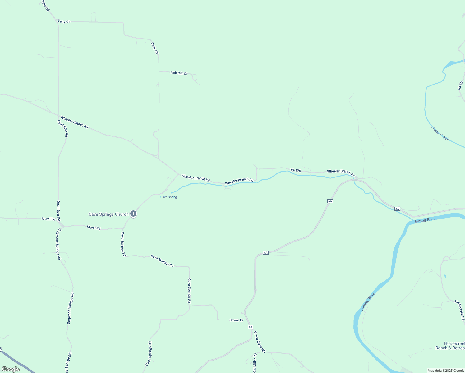 map of restaurants, bars, coffee shops, grocery stores, and more near 13-170 in Crane
