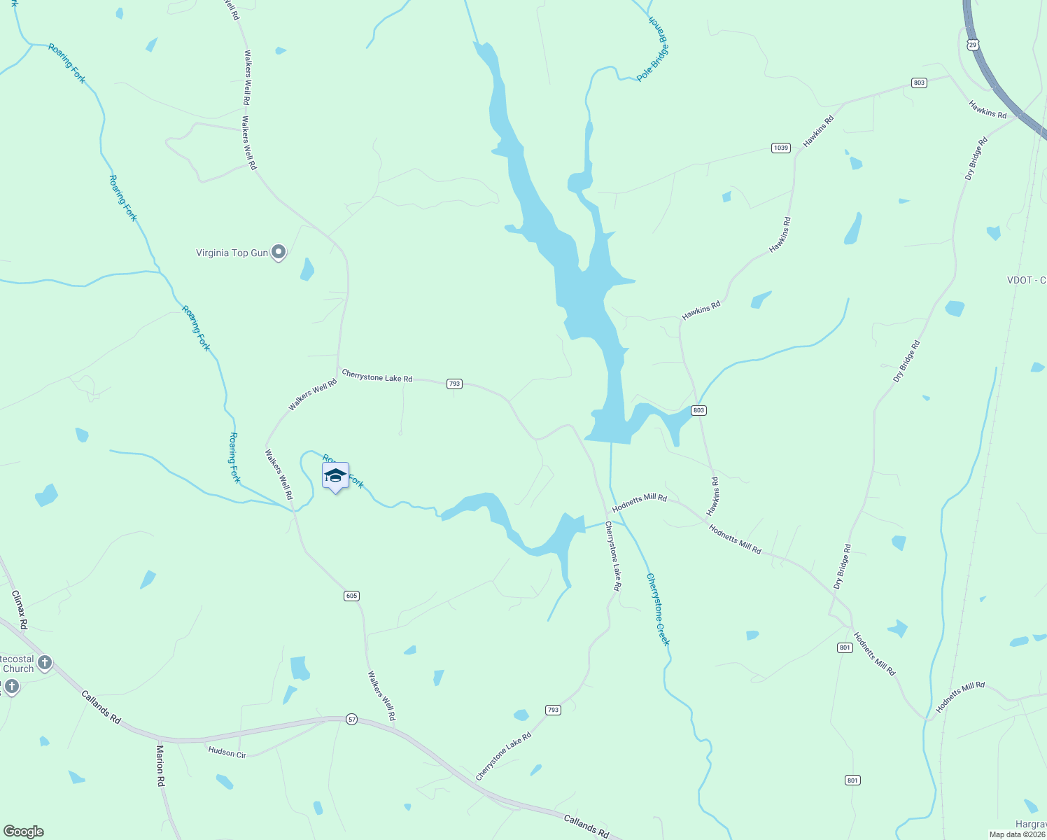 map of restaurants, bars, coffee shops, grocery stores, and more near 1848 Cherrystone Lake Road in Chatham