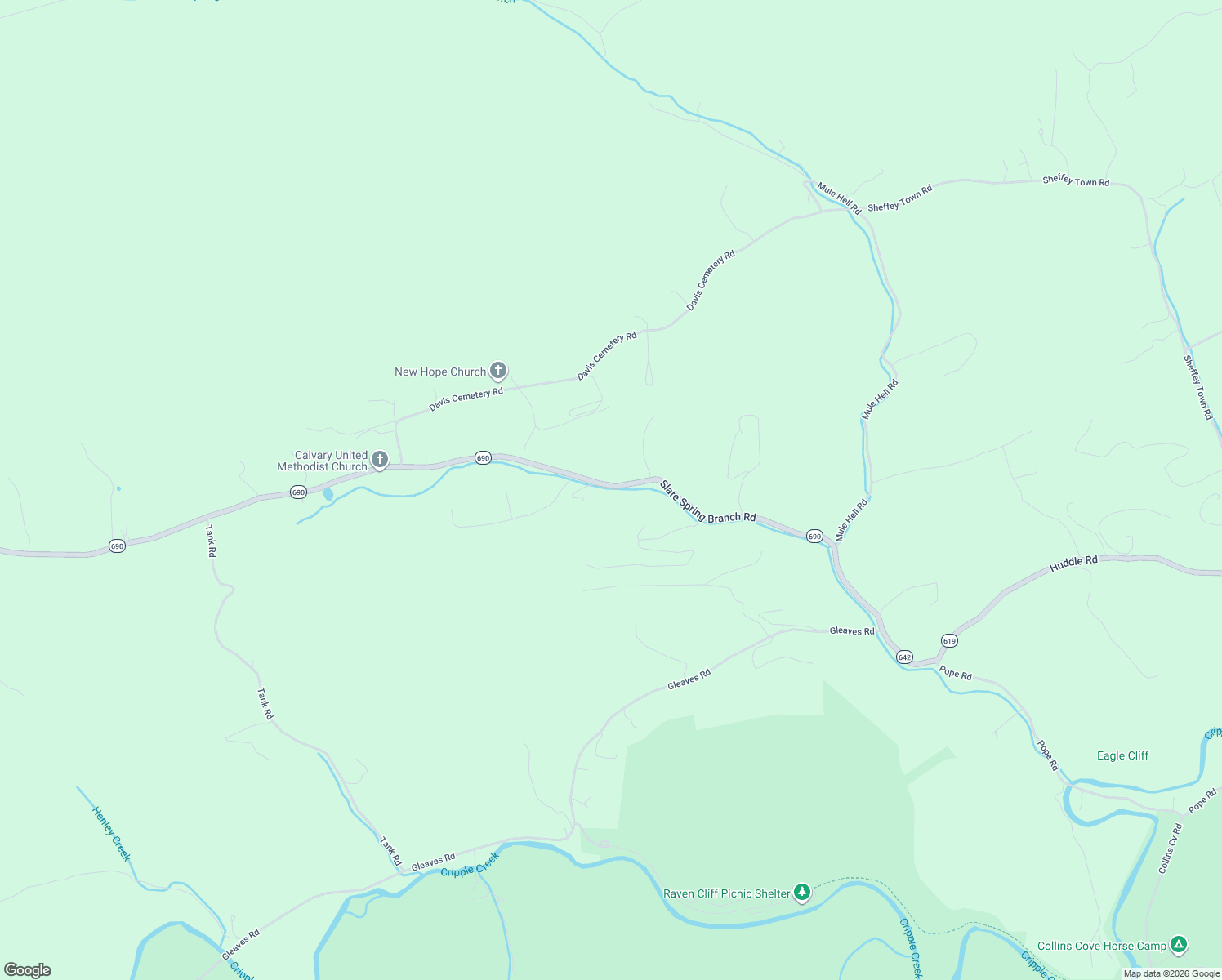map of restaurants, bars, coffee shops, grocery stores, and more near 1483 Slate Spring Branch Road in Wytheville