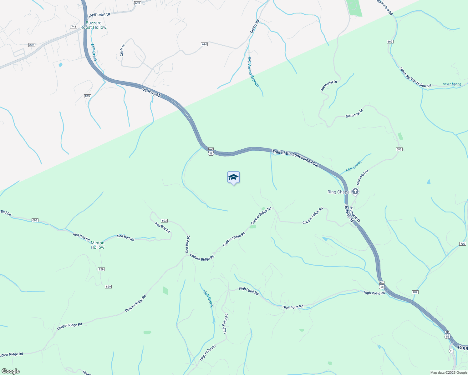 map of restaurants, bars, coffee shops, grocery stores, and more near in Castlewood