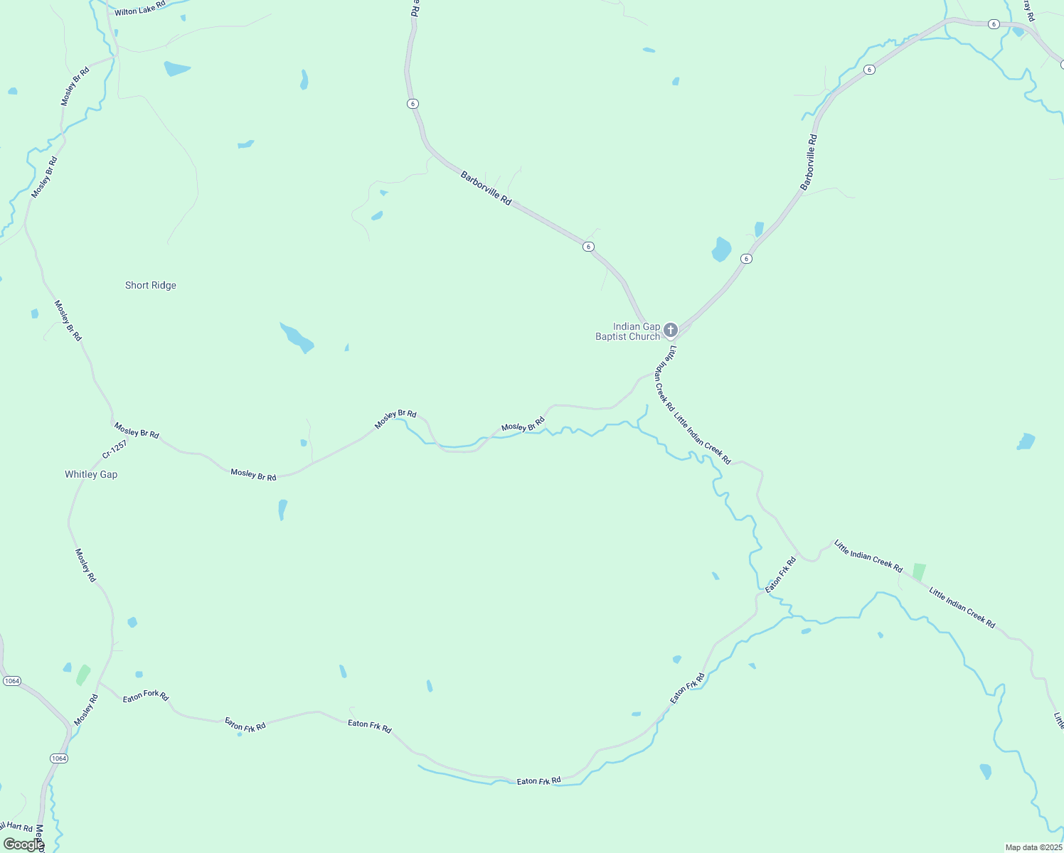 map of restaurants, bars, coffee shops, grocery stores, and more near 500 Mosley Bridge Road in Woodbine