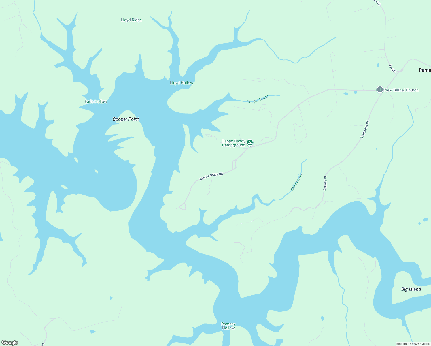 map of restaurants, bars, coffee shops, grocery stores, and more near Blevins Ridge Road in Monticello