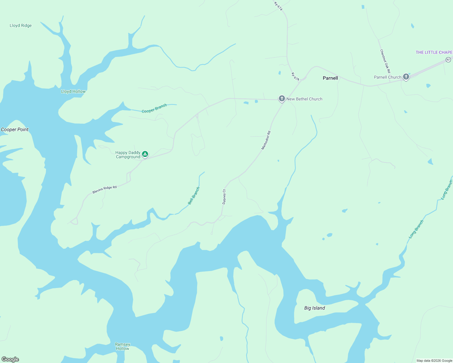 map of restaurants, bars, coffee shops, grocery stores, and more near Methodist Road in Monticello