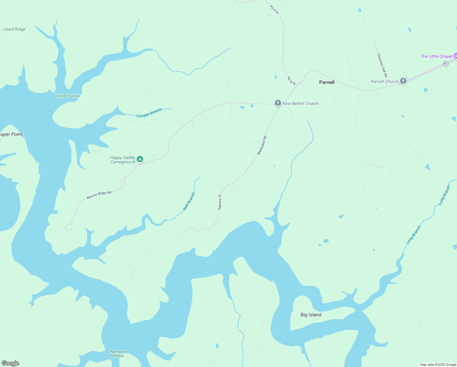 map of restaurants, bars, coffee shops, grocery stores, and more near Methodist Road in Monticello