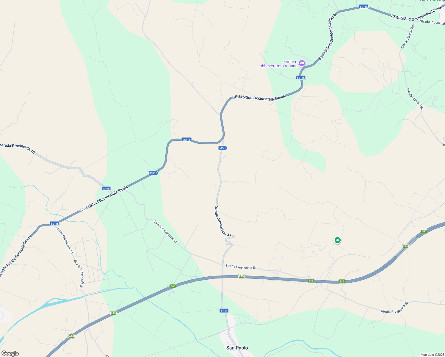 map of restaurants, bars, coffee shops, grocery stores, and more near Strada Provinciale 31 in Libero consorzio comunale di Siracusa