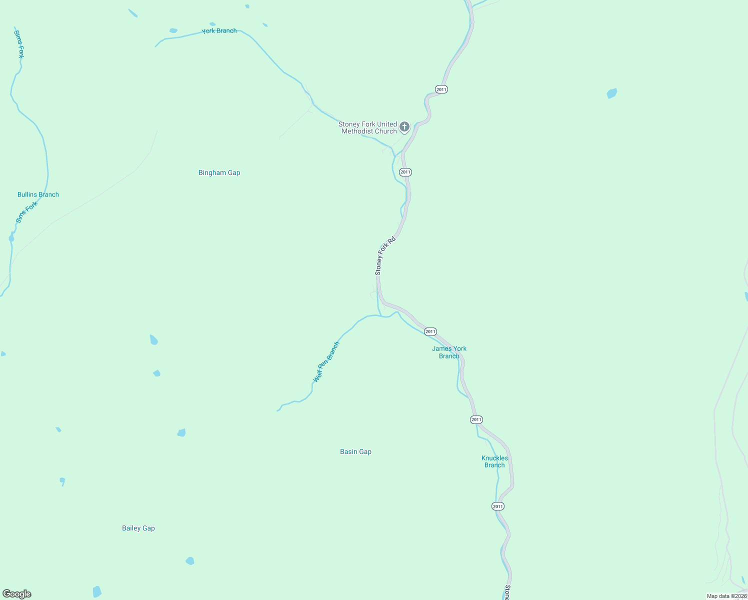 map of restaurants, bars, coffee shops, grocery stores, and more near 2 Grant Helton Road in Stoney Fork