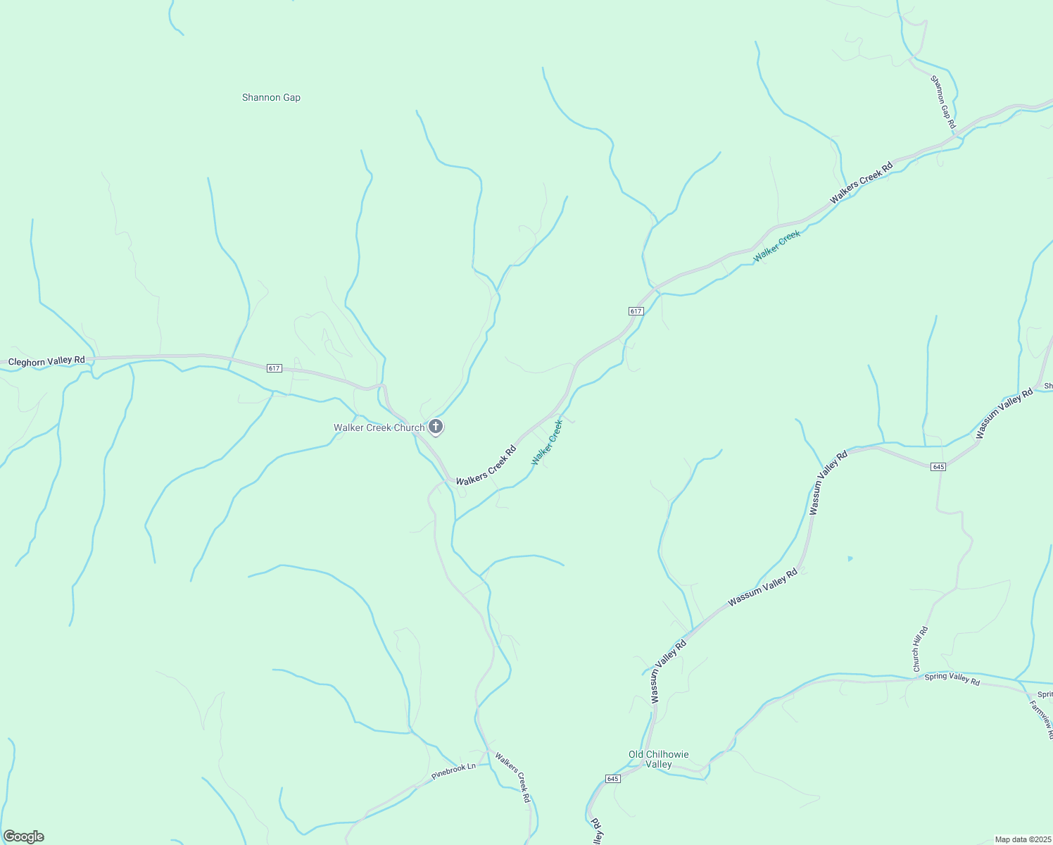 map of restaurants, bars, coffee shops, grocery stores, and more near 2571 Walkers Creek Road in Marion