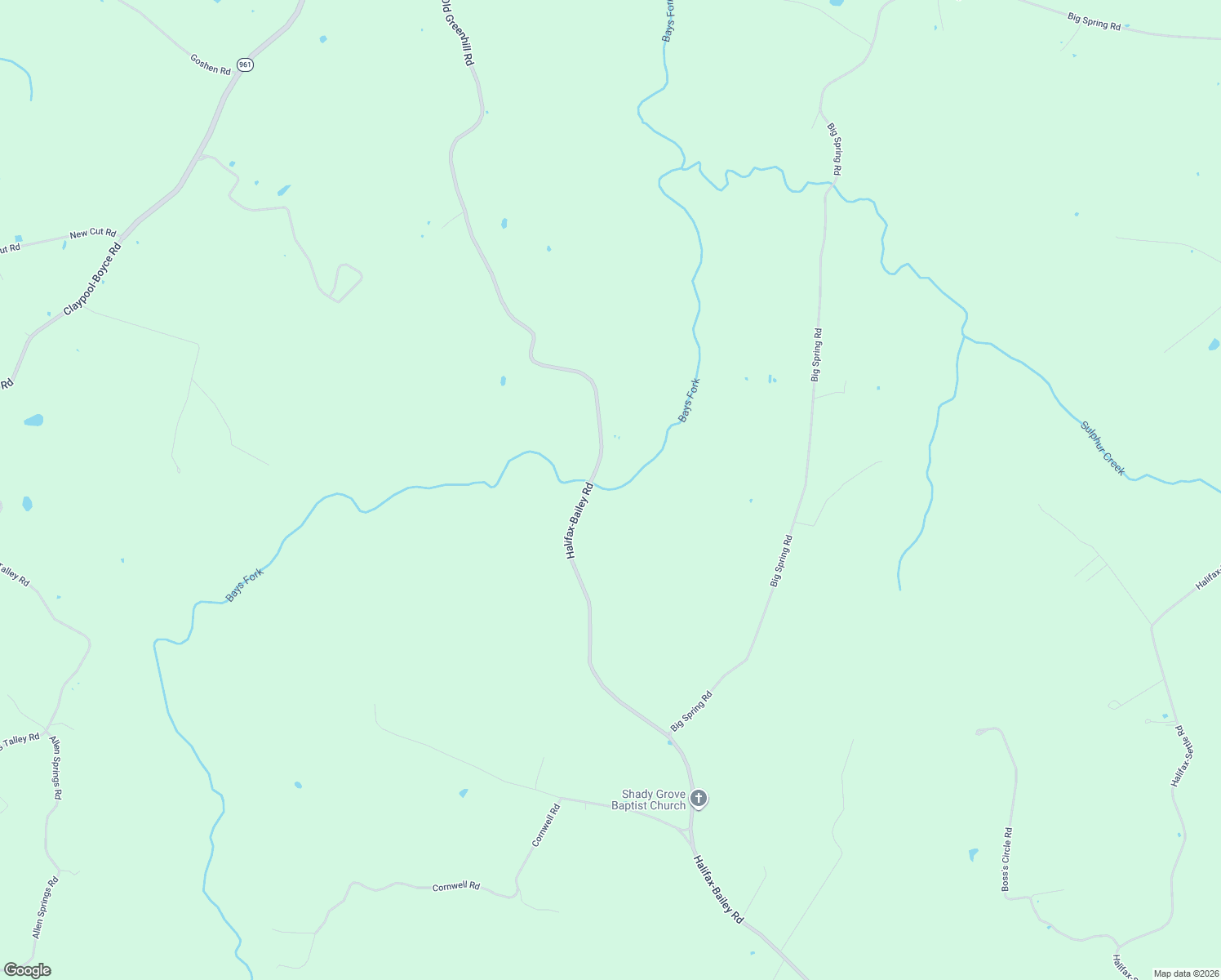 map of restaurants, bars, coffee shops, grocery stores, and more near 2298 Halifax-Bailey Road in Scottsville