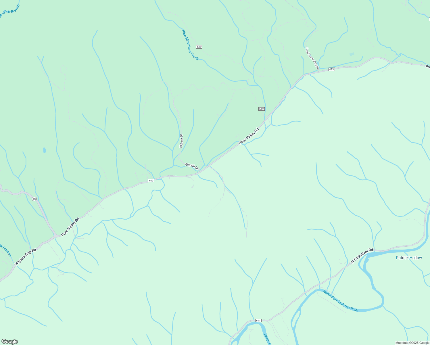 map of restaurants, bars, coffee shops, grocery stores, and more near 27514 Poor Valley Road in Saltville