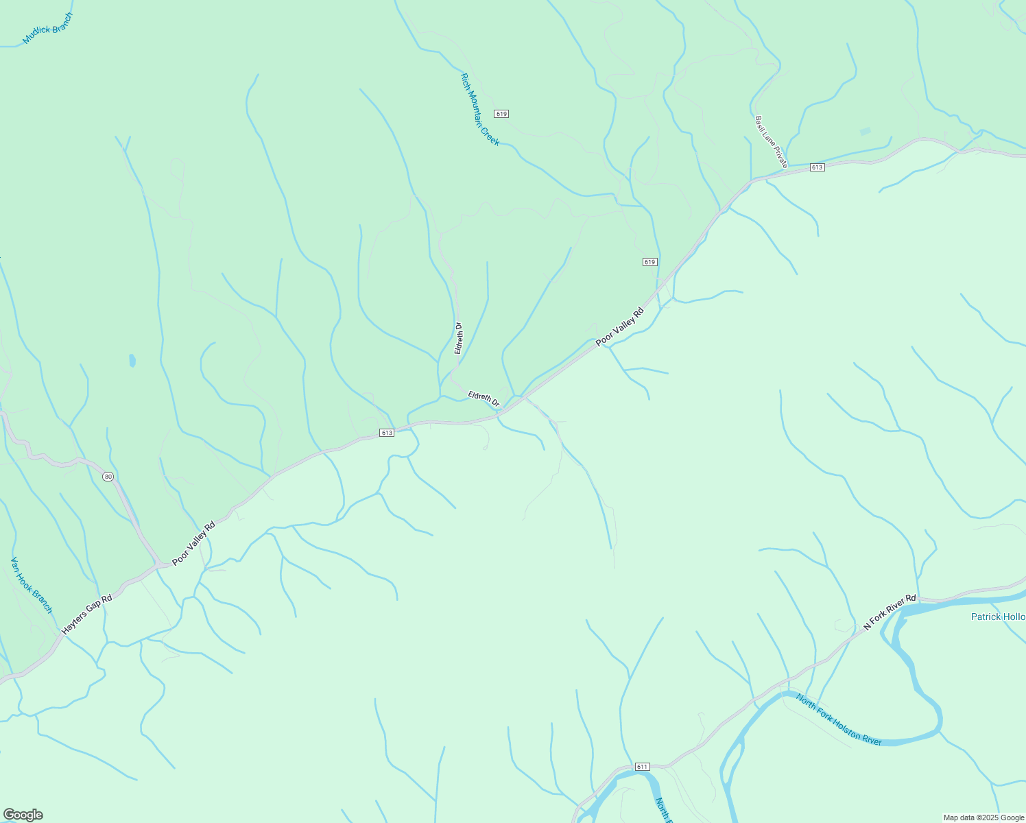 map of restaurants, bars, coffee shops, grocery stores, and more near 27514 Poor Valley Road in Saltville