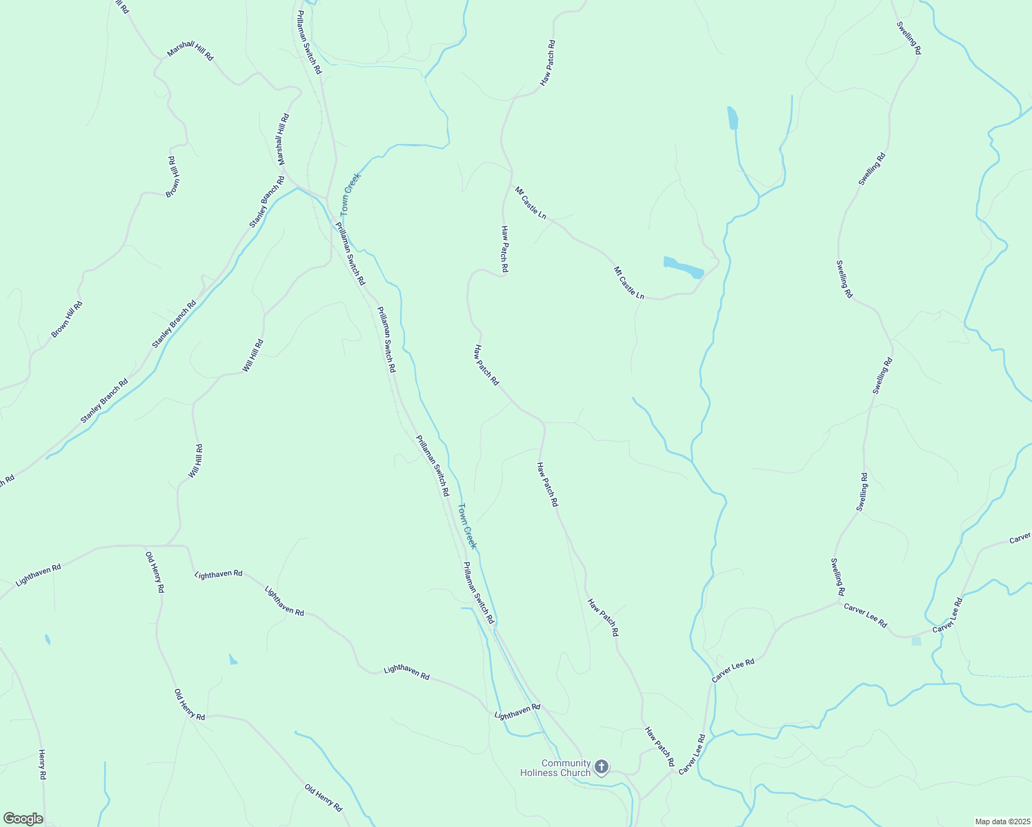 map of restaurants, bars, coffee shops, grocery stores, and more near 1593 Haw Patch Road in Ferrum