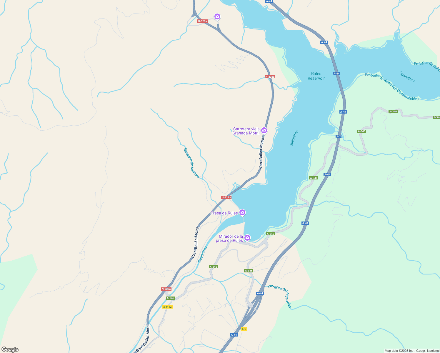 map of restaurants, bars, coffee shops, grocery stores, and more near in Vélez de Benaudalla