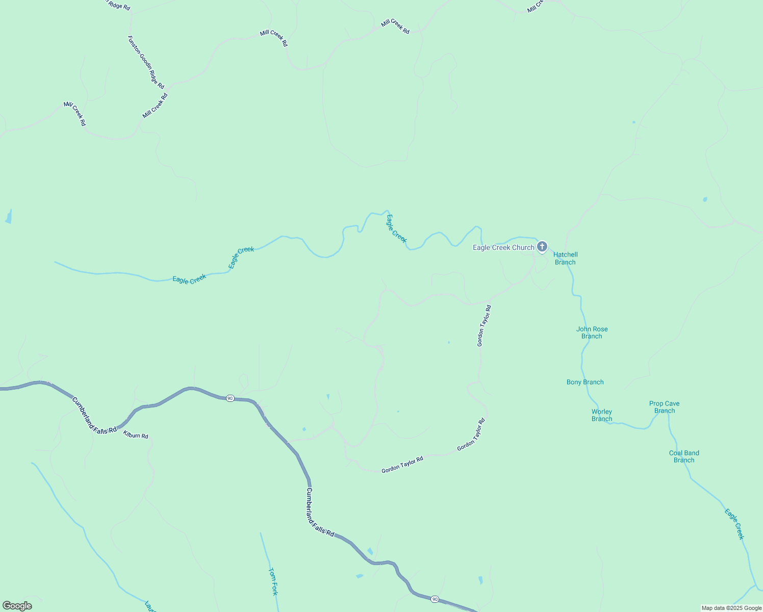 map of restaurants, bars, coffee shops, grocery stores, and more near State Highway 896 in Parkers Lake
