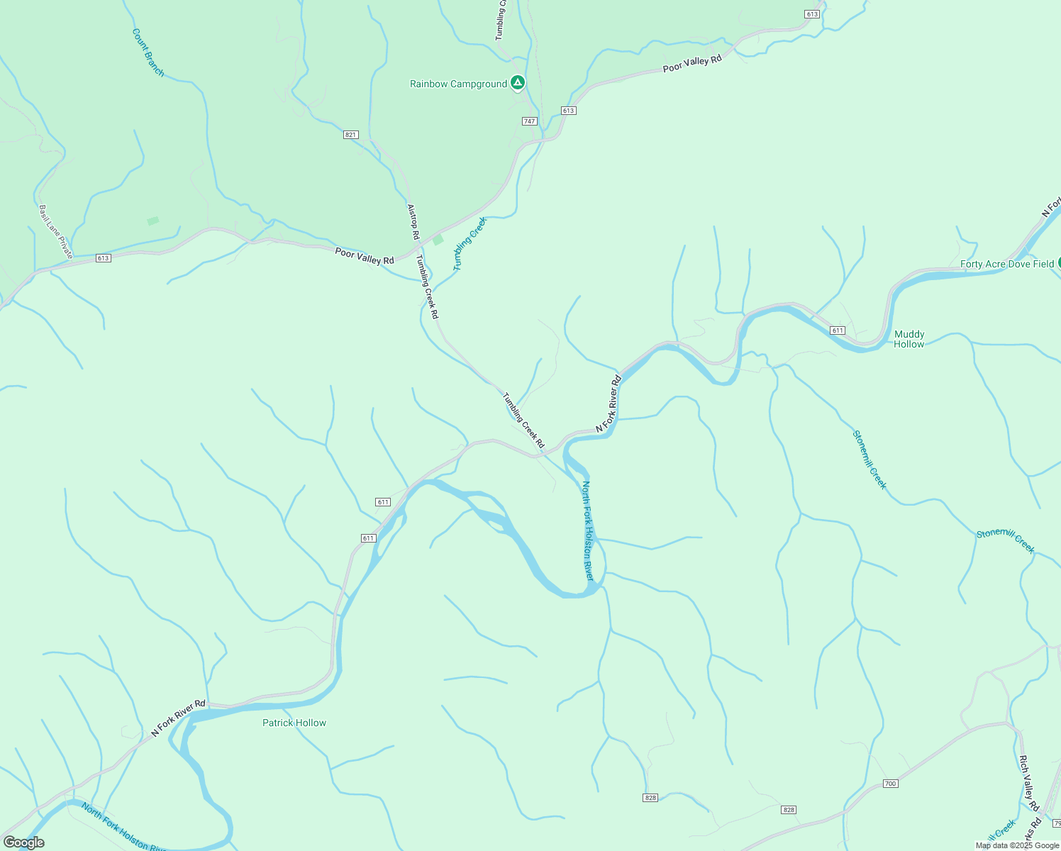map of restaurants, bars, coffee shops, grocery stores, and more near 5461 Tumbling Creek Rd in Saltville