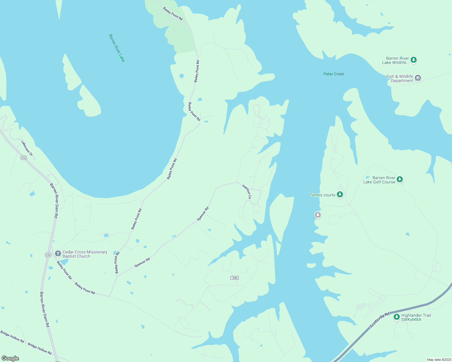 map of restaurants, bars, coffee shops, grocery stores, and more near 726-1298 Spencer Road in Scottsville