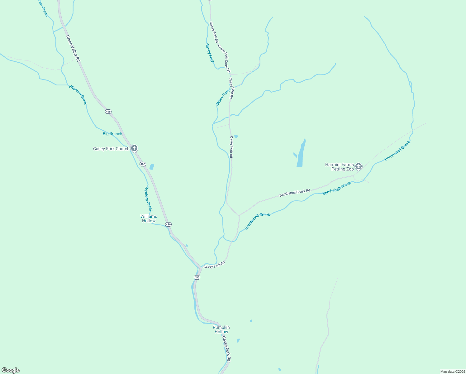 map of restaurants, bars, coffee shops, grocery stores, and more near 2852 Casey Fork Road in Burkesville